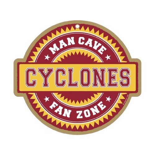 NCAA Man Cave Fan Zone Wood Sign