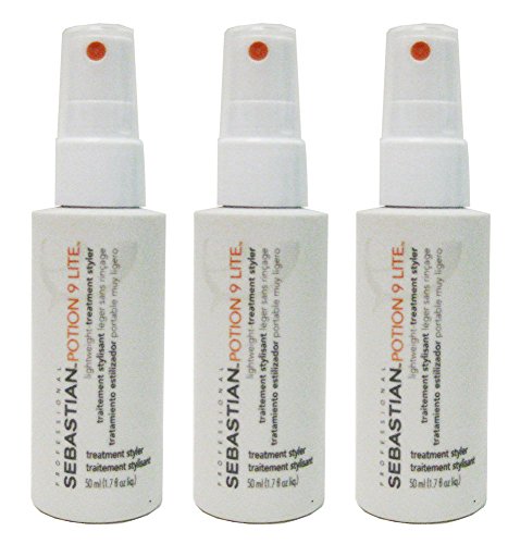 Sebastian Potion 9 Lite Lightweight Treatment Styler 50ml/1.7oz Travel Size 3-Pack (3 x 1.7 = 5.1 oz.)