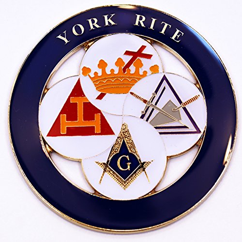 York Rite Of Freemasonry Masonic Car Bumper Sticker