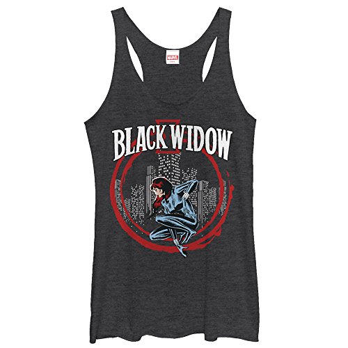 Marvel Black Widow Red Circle Womens Graphic Racerback Tank - Fifth Sun