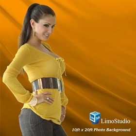 LimoStudio Photography Studio 10 x 20 Ft Orange Muslin backdrop photography studio video background, AGG198