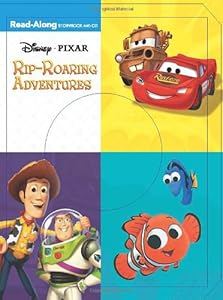 3-in-1 Read-Along Storybook and CD: Disney Pixar Rip-Roaring Adventures