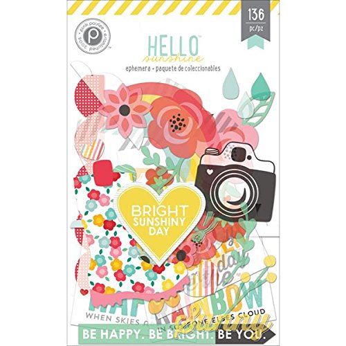 Pink Paislee Hello Sunshine Ephemera Pack for Scrapbooking