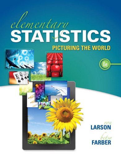 Elementary Statistics: Picturing the World by Ron Larson