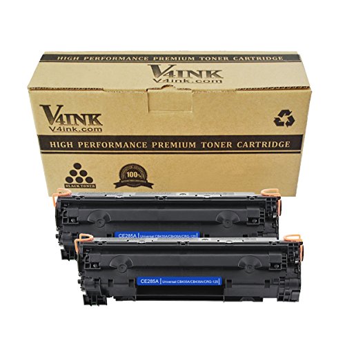 V4INK 2 Pack New Compatible CB436A 36A Toner Cartridge-2,000 Page Yield Black