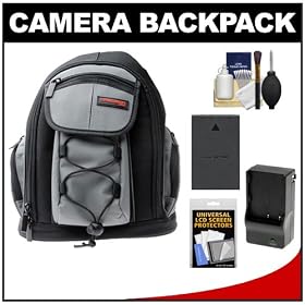 Precision Design PD-MBP ILC Digital Camera Mini Sling Backpack with BLS-1/BLS-5 Battery & Charger + Accessory Kit for Olympus PEN E-P3, E-PL2, E-PL3, E-PL5, E-PM1 & E-PM2 Cameras