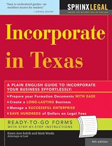 Incorporate in Texas