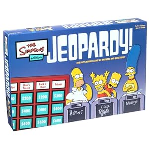 Click to buy Jeopardy! board game: Simpsons edition from Amazon! Click to buy Jeopardy! board game: Simpsons edition from Amazon!