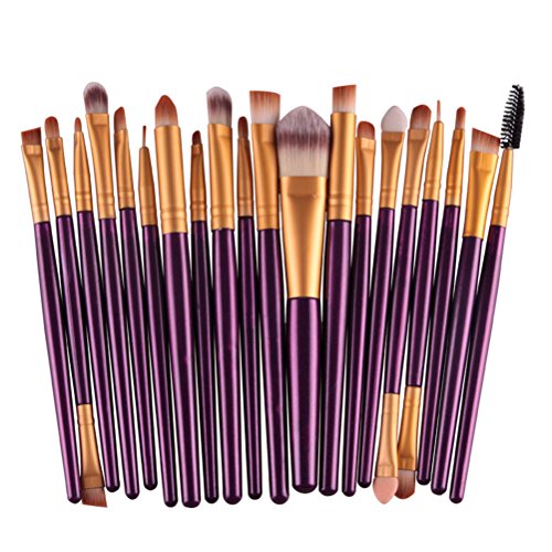 Buytra 20-Piece Makeup Brushes Makeup Brush Set Cosmetics Foundation Blending Blush Eyeliner Concealer Face Powder Brush