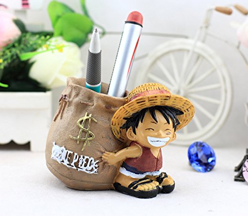 Gift Pro One Piece Luffy Resin Pen/Pencil Holder/Container - Best For Office, Students, Home Decoration, Gifts (1 Pcs, Style 1)
