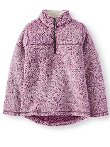 Algopix Similar Product 5 - Wonder Nation Girls Quarter Zip Sherpa