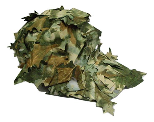 枯葉 迷彩 ベースボール ギリー  キャップ 偽枯葉付 茶 緑　系色