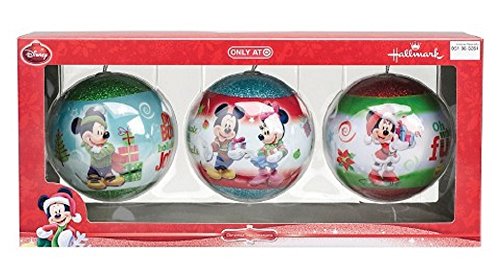 Hallmark Disney's Mickey Mouse Set of 3 Large Christmas Tree Ornaments