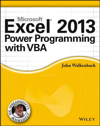 Excel 2013 Power Programming with VBA by John Walkenbach