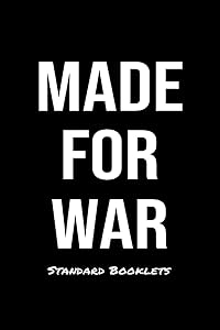 Made For War Standard Booklets: A softcover fitness tracker to record five exercises for five days worth of workouts.