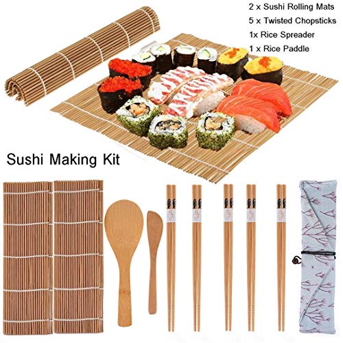 Algopix Similar Product 16 - Bamboo Original Sushi Rolling Mat