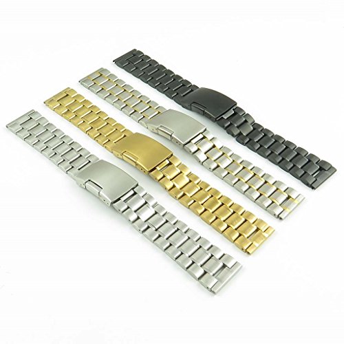

StrapsCo Two Tone Stainless Steel Watch Band in size 22mm
