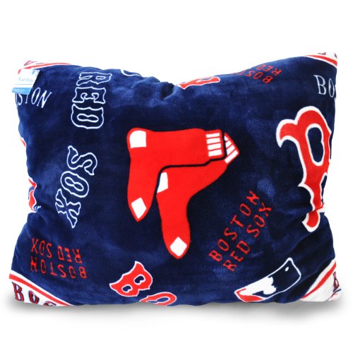 MLB Boston Red Sox Royal Plush  Pillow, 20 x 26 Inches