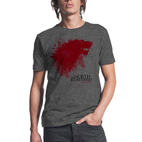 Game of Thrones The North Remembers Mens Charcoal Heather T-shirt