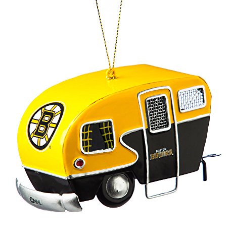 Team Sports America Metal Boston Bruins Camper Ornament