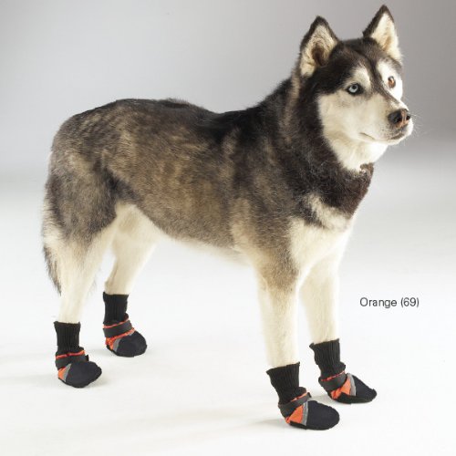 Guardian Gear Oxford Dog Boots, 3X-Small, 1-1/2-Inch, Orange