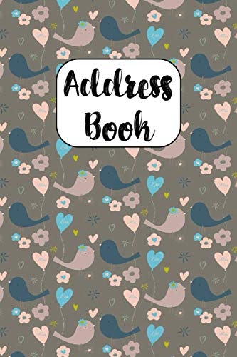 Address Book: Cute Address Book with Alphabetical Organizer, Names, Addresses, Birthday, Phone, Work, Email and Notes (6x9 Size Address Book) by Aero Creations