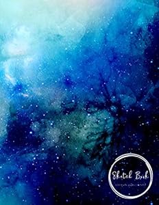 Sketch Book | 120 blank pages | 8.5x11: Watercolor Space Design | Sketching, Drawing and Creative Doodling (Sketchbook Space Design) by WILDCAT Sketch Books