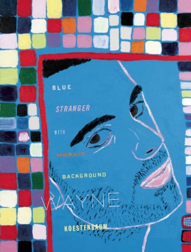 Blue Stranger With Mosaic Background by Wayne Koestenbaum