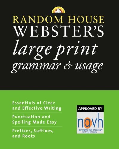 Random House Webster's Large Print Grammar & Usage (Random House Reference) by Random House