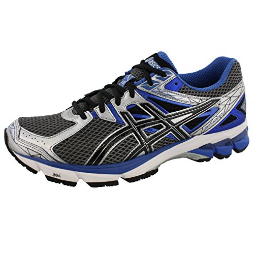 ASICS Men's GT-1000 3 4E Running Shoe,Lightning/Black/Royal,10.5 4E
