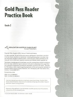 Social Studies Gold Pass Reader Practice Book Grade 2: Harcourt School Publishers Storytown