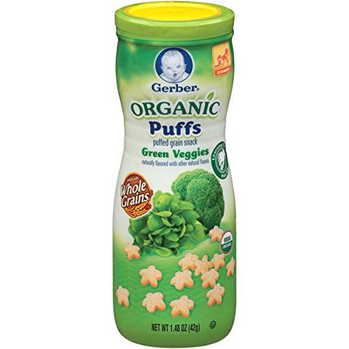 Gerber Organic Puffs - Green Veggies - 1.48 oz