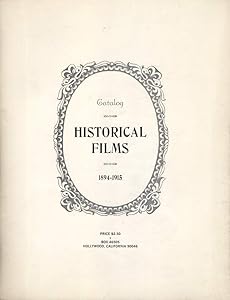 Historical Films Catalog 1894-1915