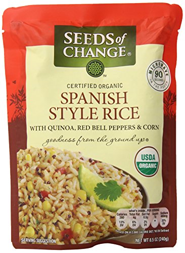 Seeds of Change Organic Spanish Style Rice with Quiona 8.5 Oz (Pack of 3)