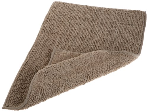 Pinzon Reversible Chenille Bath Mat, 21-by-34-Inch, Khaki