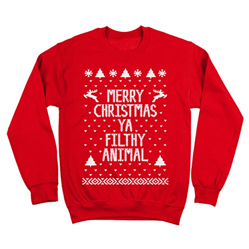 Merry Christmas Ya Filthy Animal Mens Sweatshirt