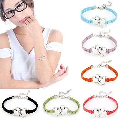 Susenstone® Handmade Alloy Rope Charm Jewelry Weave Bracelet