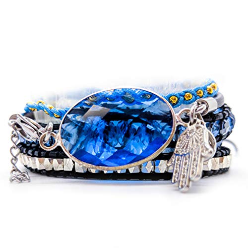 Algopix Similar Product 16 - Balla Bracelets Leather and Blue