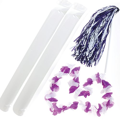 Algopix Similar Product 8 - Shindigz Purple  White Fan Gear Spirit