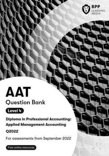 AAT Applied Management Accounting: Question Bank by BPP Learning Media
