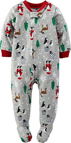 Carter's Little Boys' 1-Piece Fleece Christmas PJs