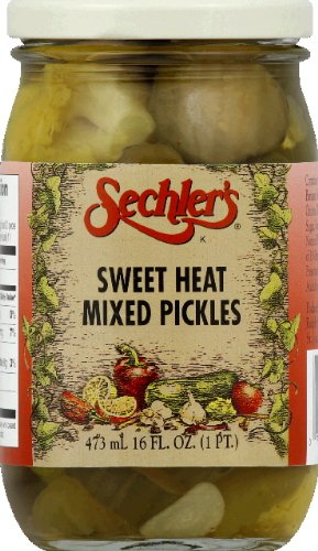 Sechler’s sweet heat mixed pickles, 16-fl. oz. glass jar ...