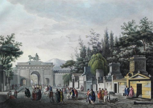 

Ingresso a Pompei Della Parte di Porta Nolana (stage decoration for La Scala opera house, Milan)