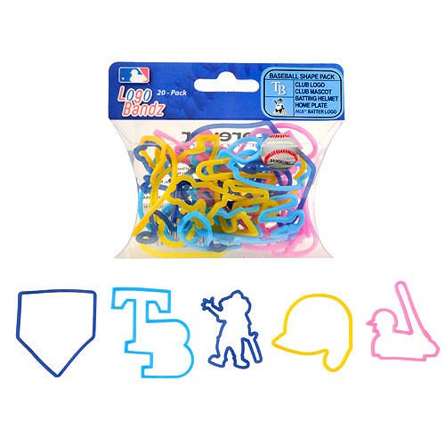 Tampa Bay Rays Baseball Bandz Silly Rubber Bands 20PK
