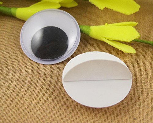 

100pcs 25mm Toy Accessories Round Wiggly Wobbly Googly Eyes with Self-adhesive