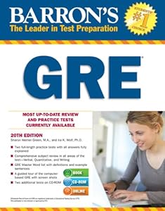 Barron's GRE with CD-ROM, 20th Edition