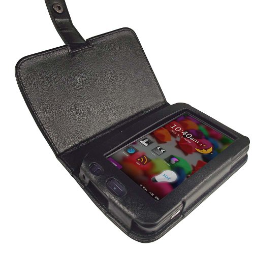 

iGadgitz Black Genuine Leather Case Cover for Cowon X7 MP3 Player