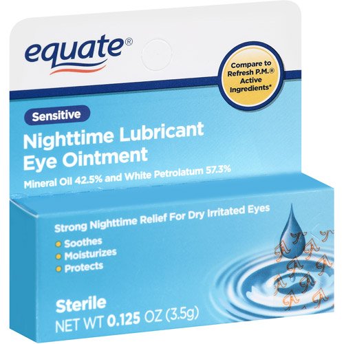

Equate Nighttime Lubricant Eye Ointment Sensitive, Compare to Refresh P.M.