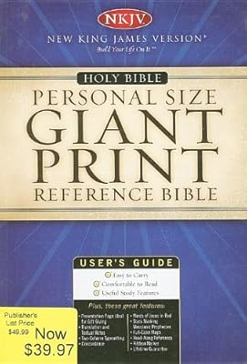 Bib Nkjv Personal Size Giant Print Black Bonded Indexed