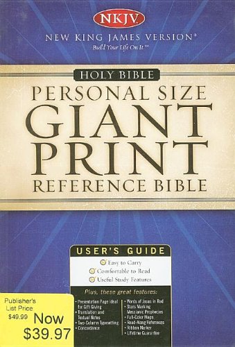 Bib Nkjv Personal Size Giant Print Black Bonded Indexed by Nelson Bibles